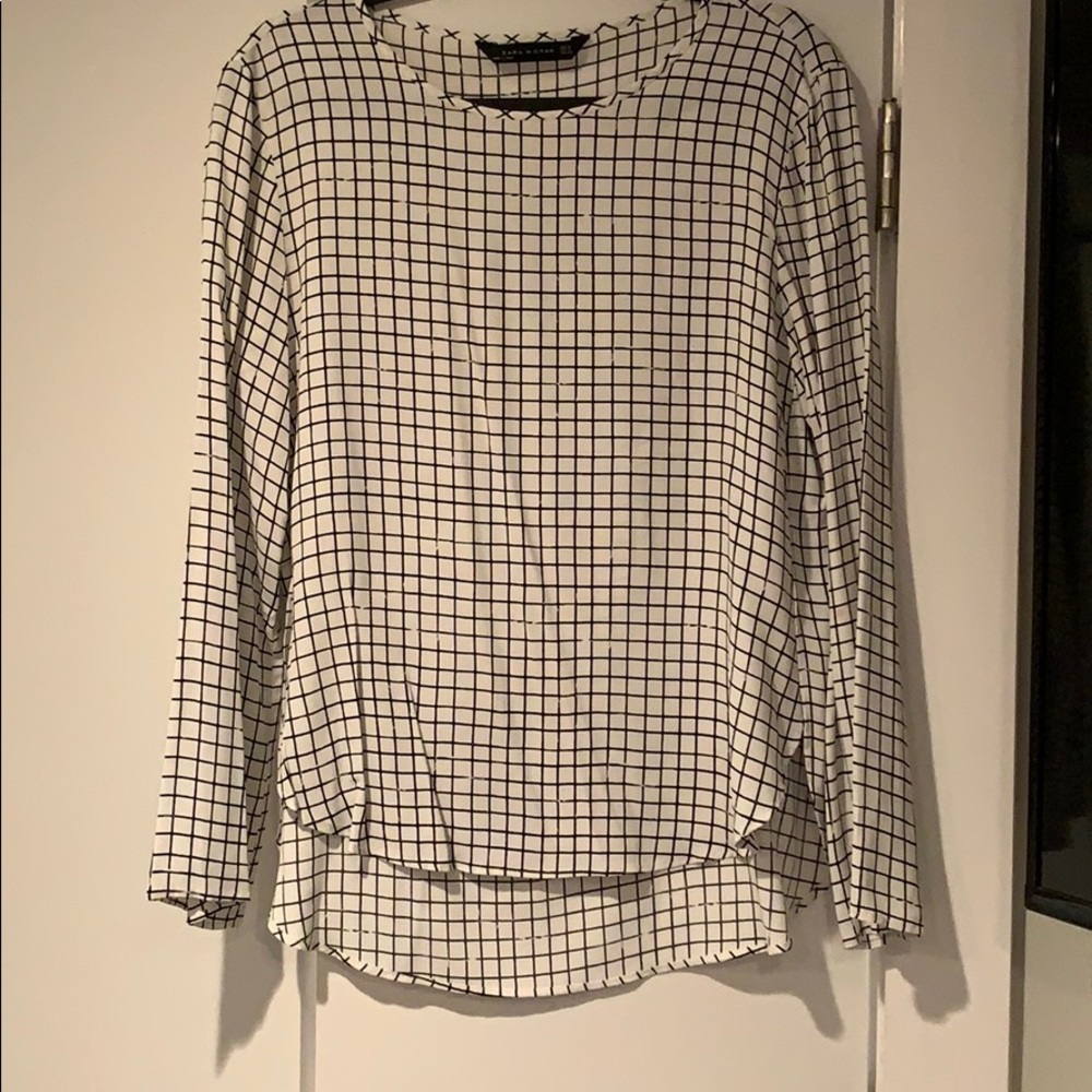 Zara Check patterned Top M